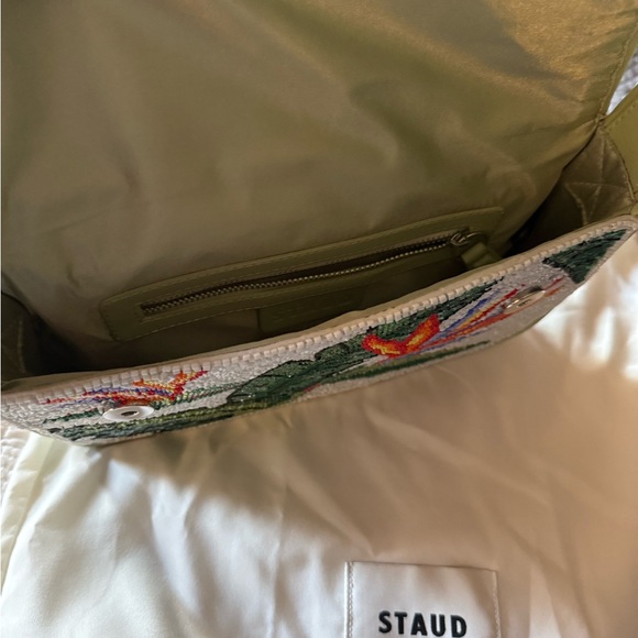 STAUD Tommy Beaded Bag in Birds of Paradise Beaded Shoulder Bag - Picture 5 of 5